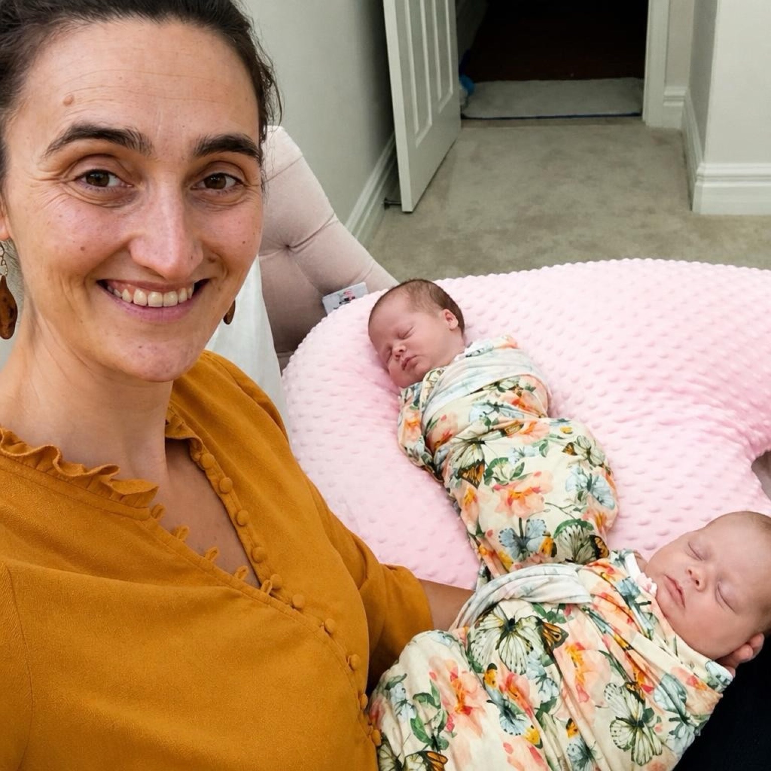 A moment from Nora's years of doula work with families