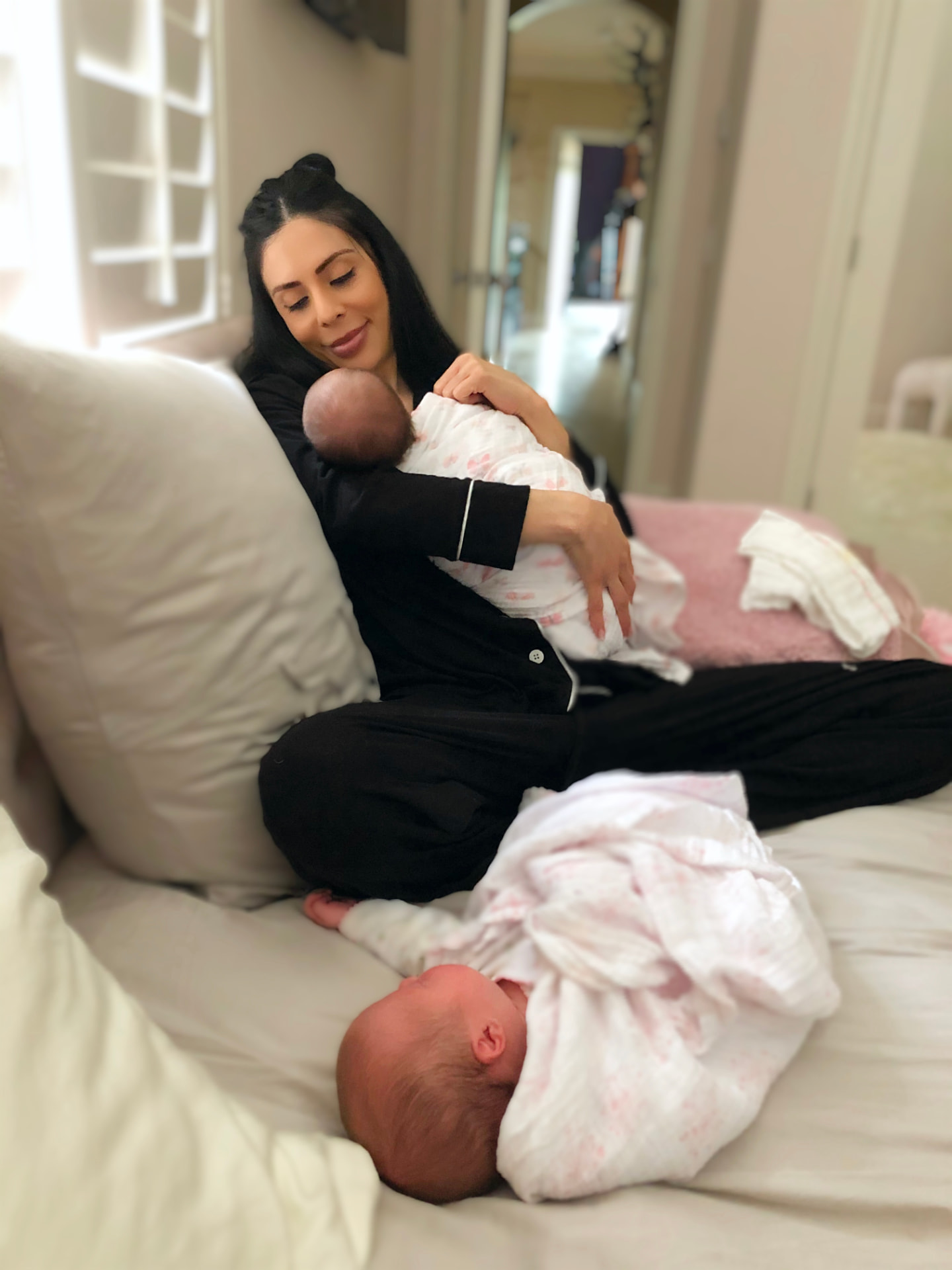 A moment from Nora's years of doula work with families