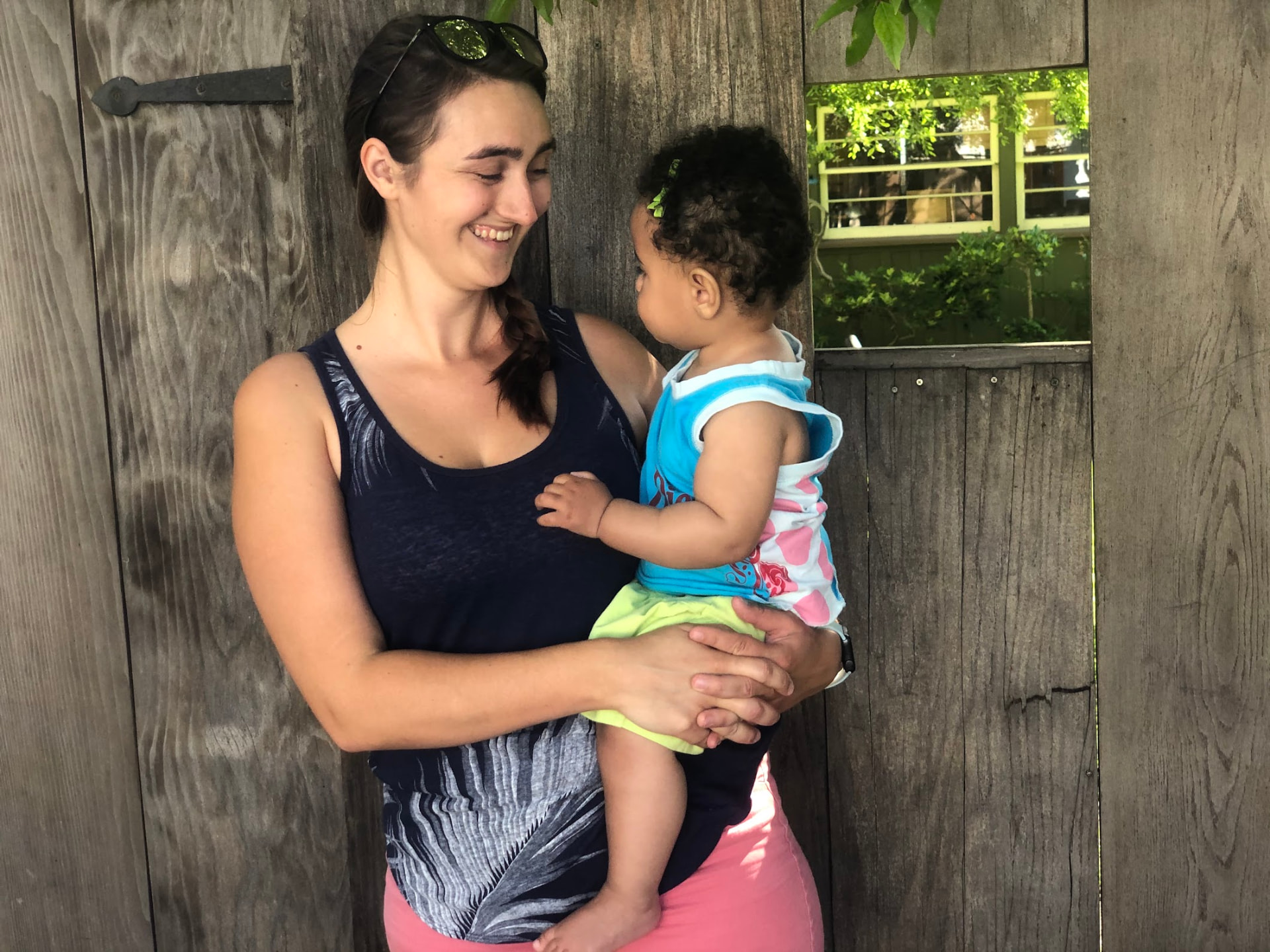 A moment from Nora's years of doula work with families