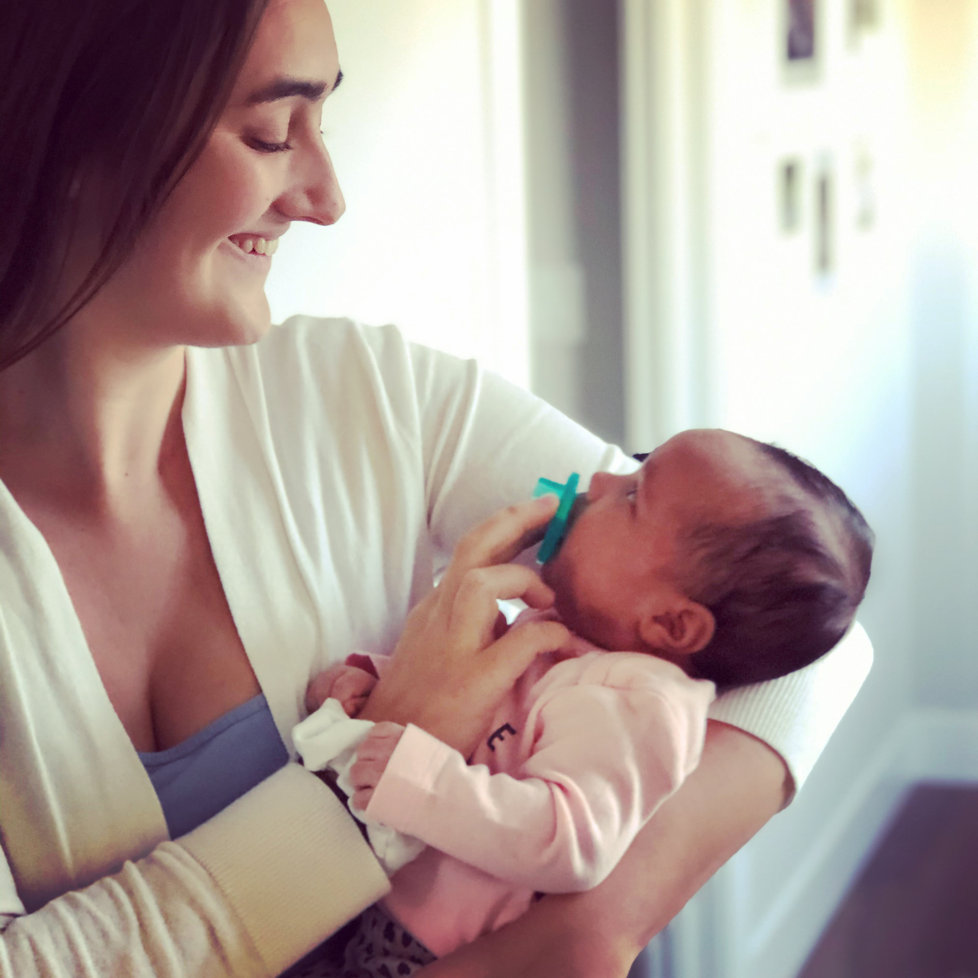 A moment from Nora's years of doula work with families